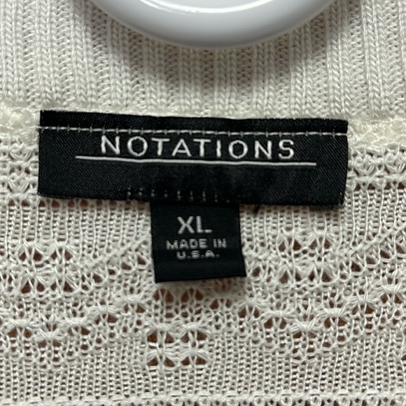 Notations women’s patterned knit long sleeve sweater size XL - Picture 3 of 6